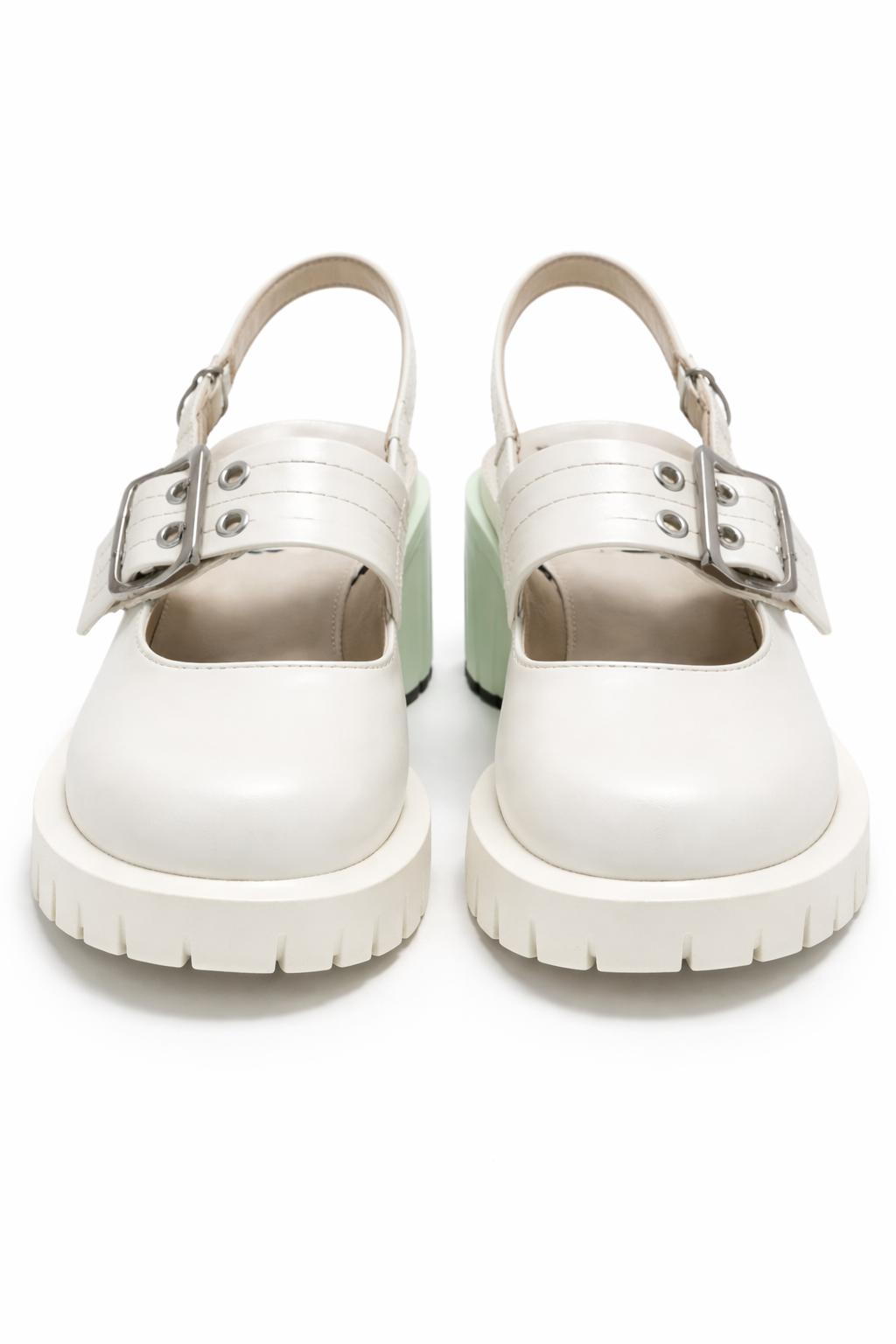 CREAM/SAGE NAPPA SANDAL