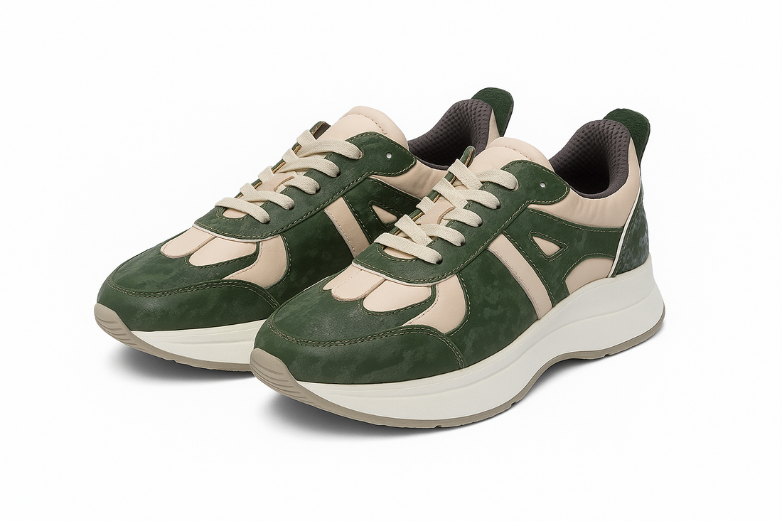 OLIVE/CREAM SNEAKER