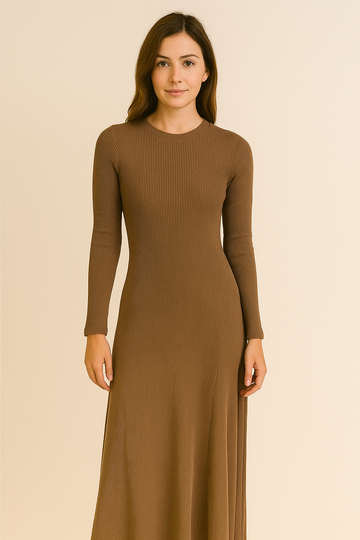 MAXI RIBBED MAXI DRESS