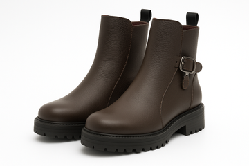KHAKI LEATHER BOOT