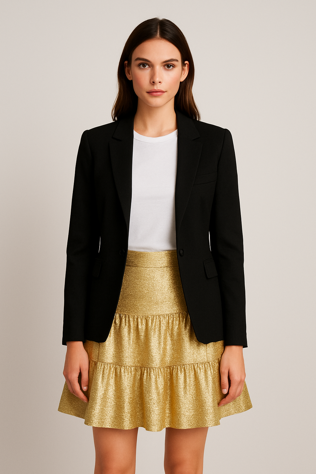 GLAMOROUS TIERED SKIRT