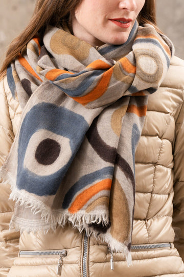 Bonnie Hand Painted Reversible Scarf