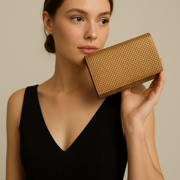 ROSE GOLD EVENING CLUTCH