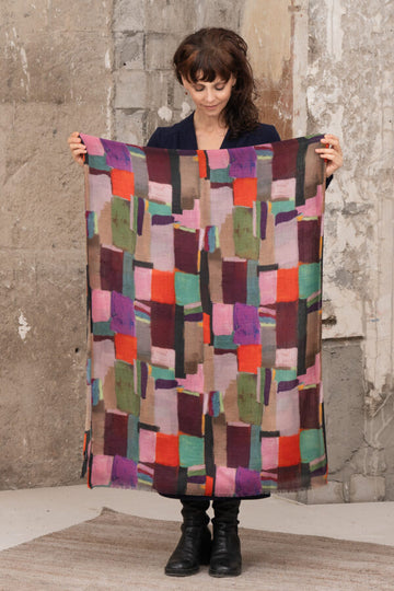 Midori Merino Wool and Silk Scarf