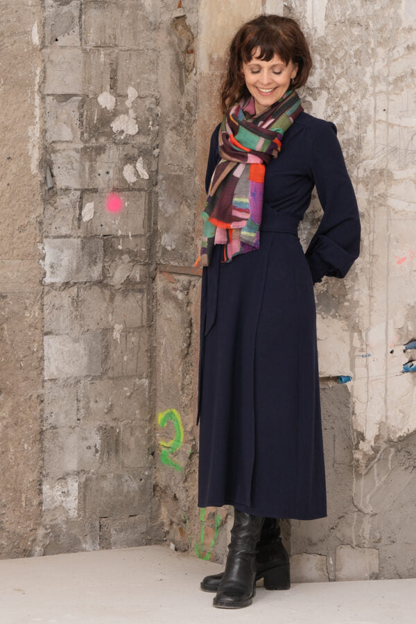 Midori Merino Wool and Silk Scarf