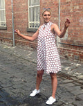 bamboo tan _white spot dress (2)