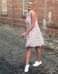 bamboo tan _white spot dress (3)